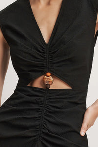 Marisabel Cutout Midi Dress in Black