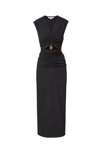 Marisabel Cutout Midi Dress in Black