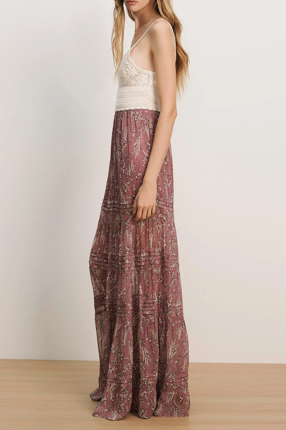 Josiane Floral Maxi Dress in Orchid Haze Multi
