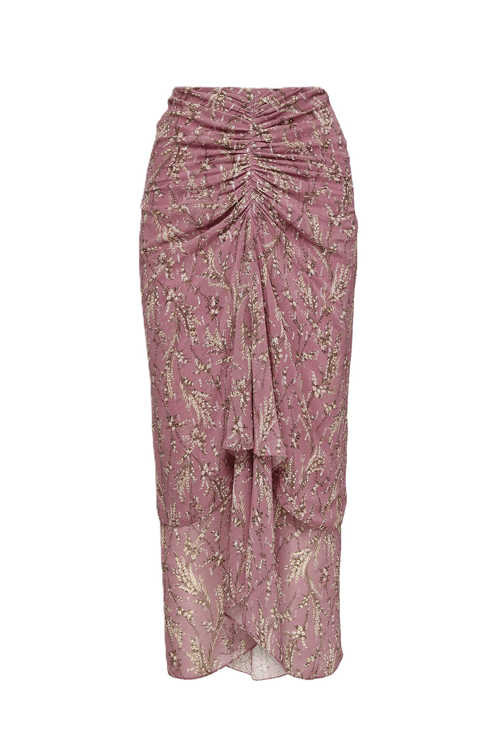 Sira Floral Midi Skirt in Orchid Haze Multi