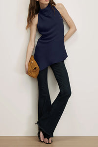Braddock Wide-Leg Pant in Navy
