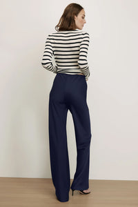 Braddock Wide-Leg Pant in Navy
