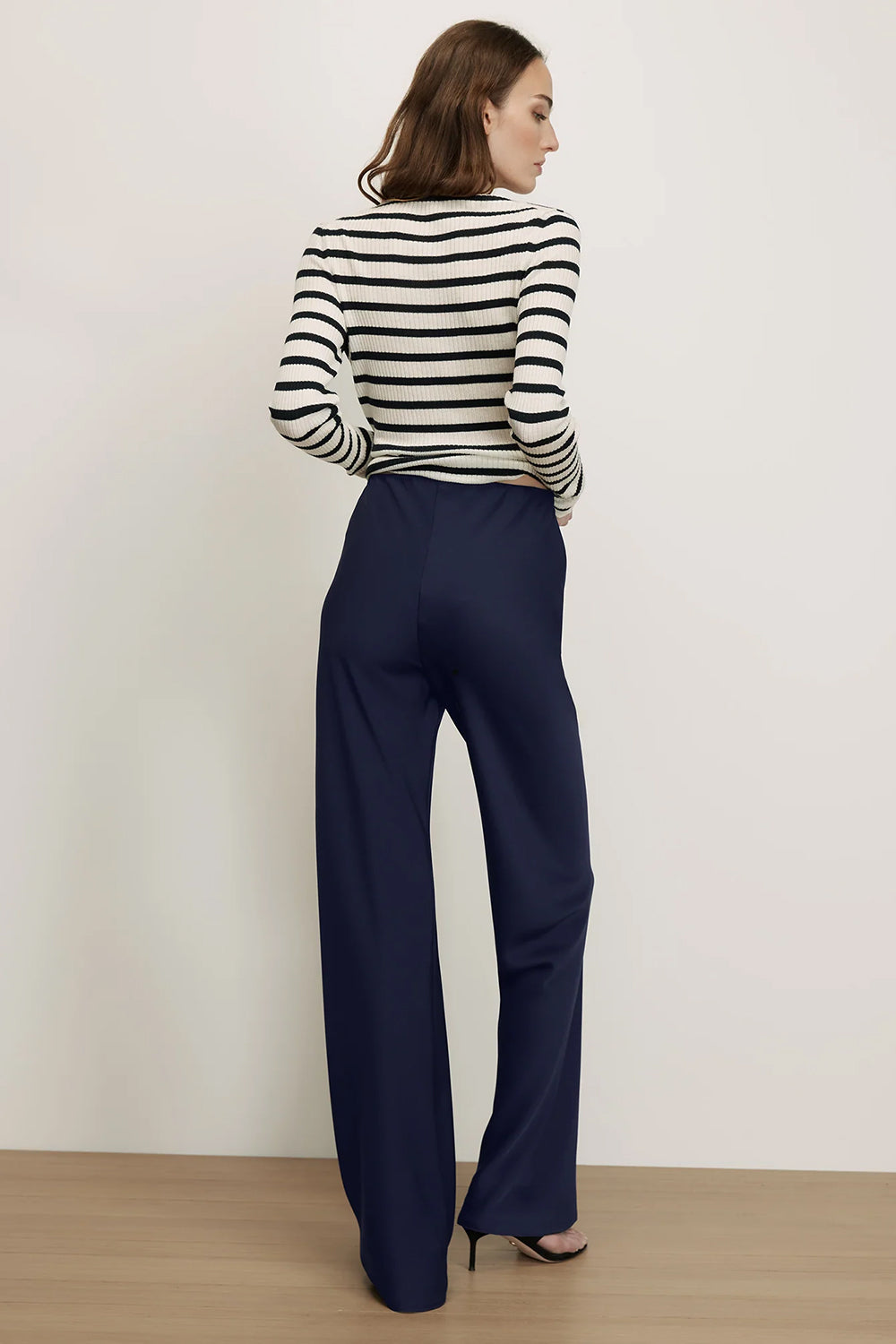 Braddock Wide-Leg Pant in Navy