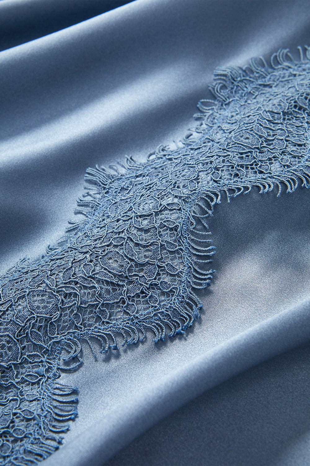Vernon Lace Maxi Dress in Blue Steel