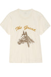 The Boxy Crew Tee with Horse Embroidery