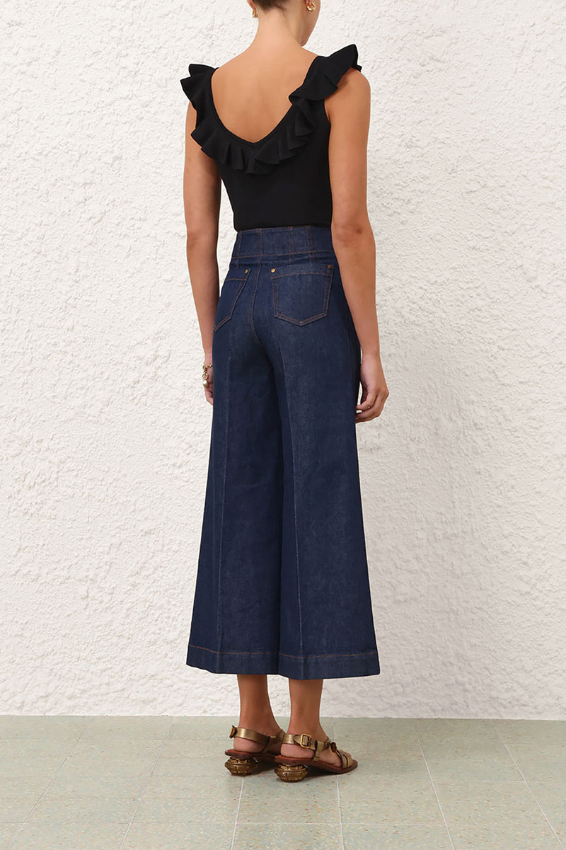 Awaken Frill Top in Black