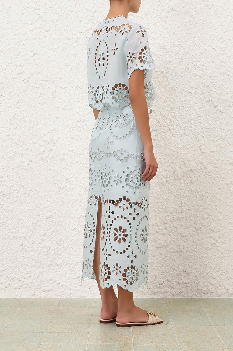 Awaken Embroidered Bodice in Mint