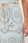Awaken Embroidered Skirt in Mint