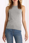 ribbed tank in Light Heather