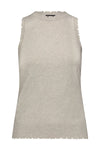 ribbed tank in Light Heather