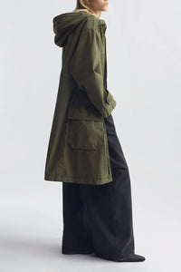 Delmar Cotton Parka in Dark Laurel