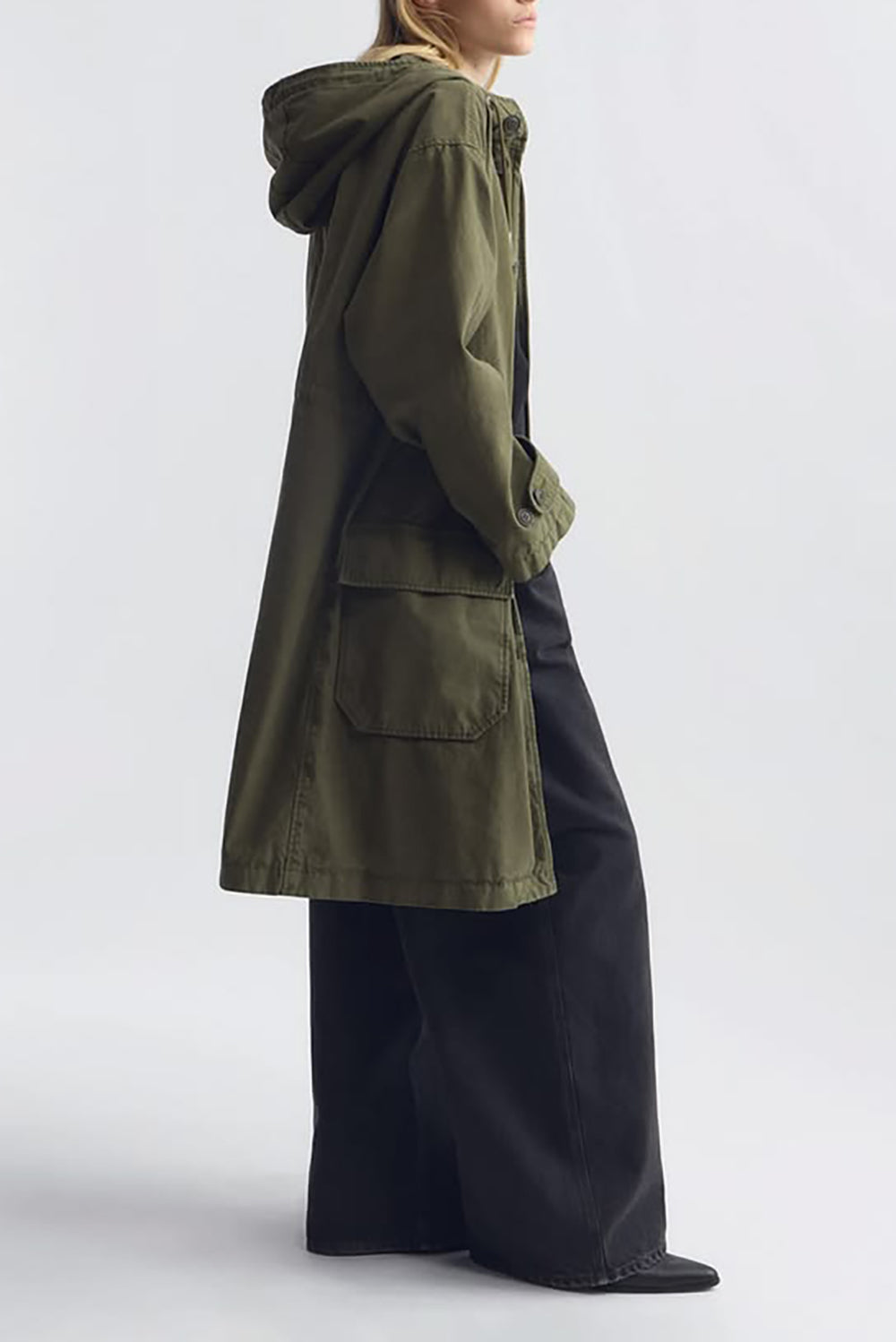 Delmar Cotton Parka in Dark Laurel