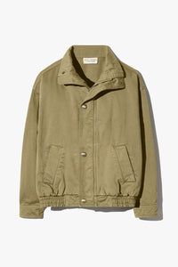 Klaire Blouson Cotton Jacket in Shadow Green