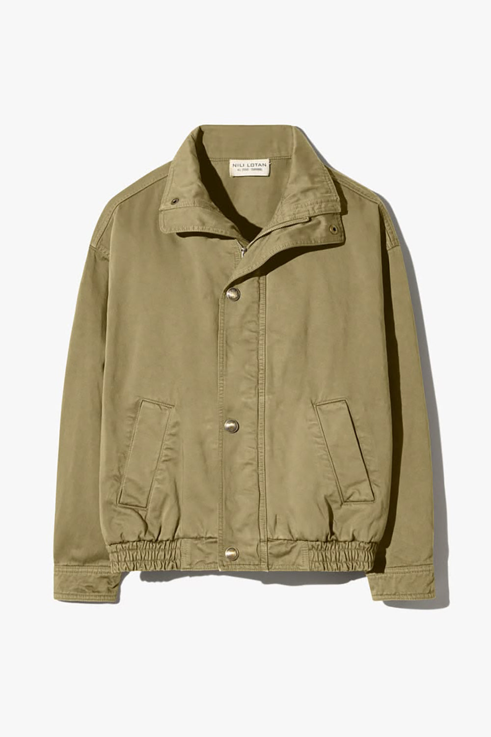 Klaire Blouson Cotton Jacket in Shadow Green
