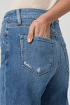 Anessa Wide Leg Jean in Rock Show Distressed