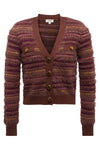 Ariadne Cardigan in Natural Mauve Multi