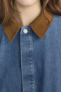 The Mini Denim Swing Jacket in Sonic