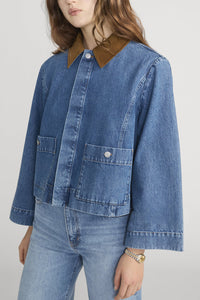 The Mini Denim Swing Jacket in Sonic