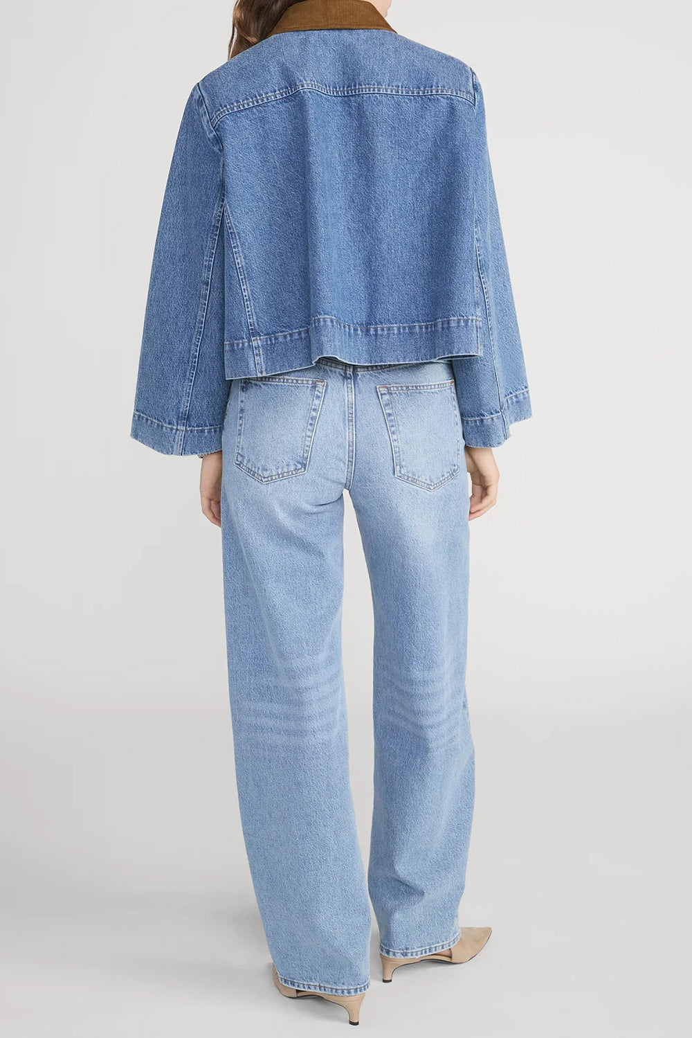 The Mini Denim Swing Jacket in Sonic