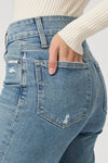 Sasha 32" Wide Leg Jean in Storybook Distressed