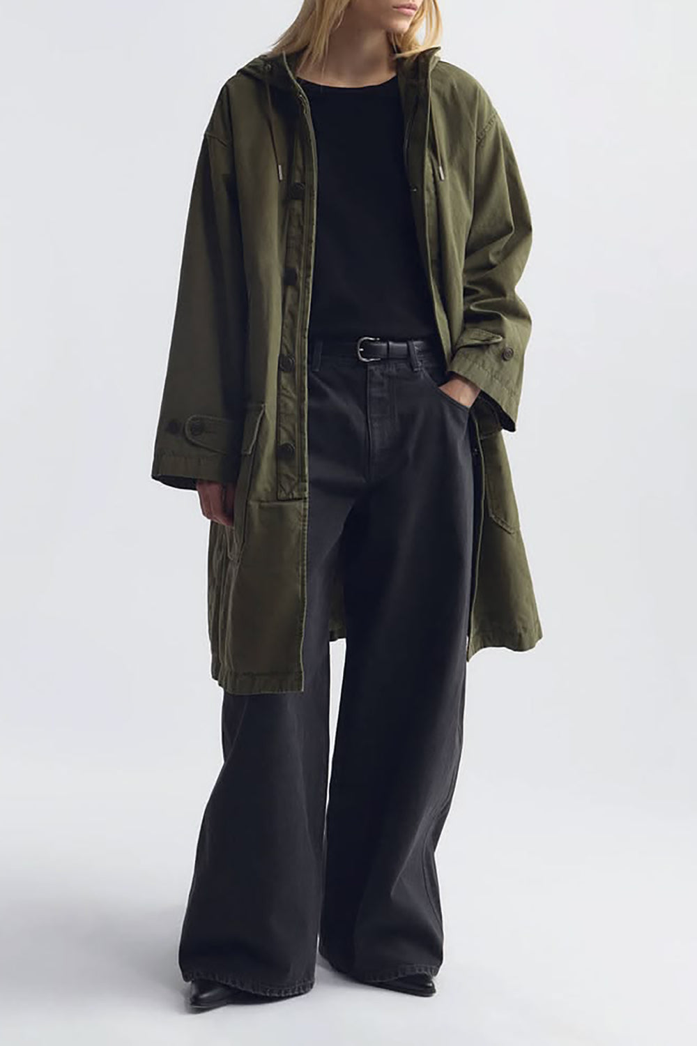 Delmar Cotton Parka in Dark Laurel