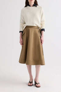 New Jill Crewneck Sweater in Italian Cashmere Ivory