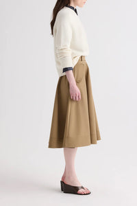 New Jill Crewneck Sweater in Italian Cashmere Ivory