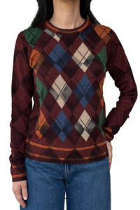 Inked Argyle Crew in Root Beer Combo
