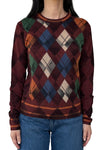Inked Argyle Crew in Root Beer Combo