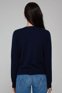 Jersey Crew with Chunky Racing Stripes in Navy Combo