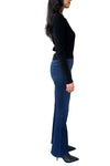 V Neck with High Cuffs in Black