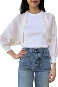 Loose Gauge Shrug in Chalk