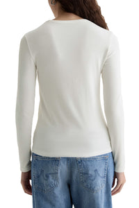Julia Long Sleeve Tee in Powder