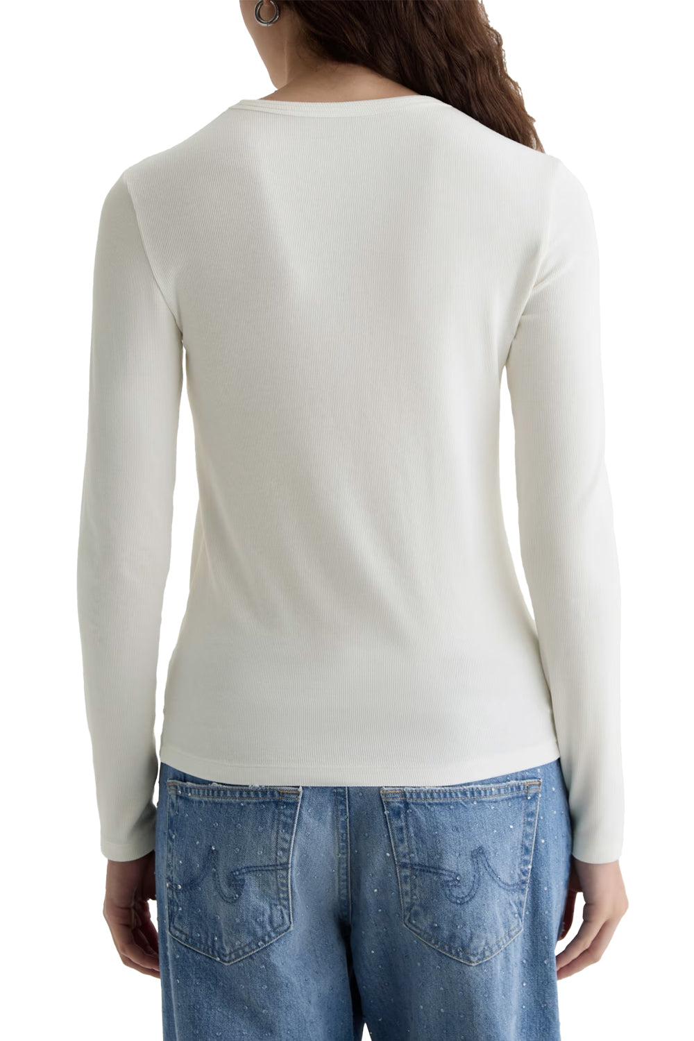 Julia Long Sleeve Tee in Powder