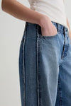 Adria Paneled Fit Low Rise Wide Leg in Socialite