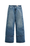 Adria Paneled Fit Low Rise Wide Leg in Socialite