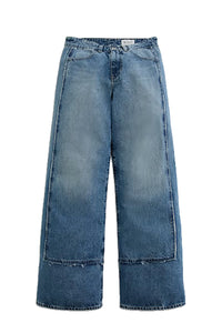 Adria Paneled Fit Low Rise Wide Leg in Socialite