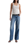 Adria Paneled Fit Low Rise Wide Leg in Socialite