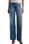 Adria Paneled Fit Low Rise Wide Leg in Socialite