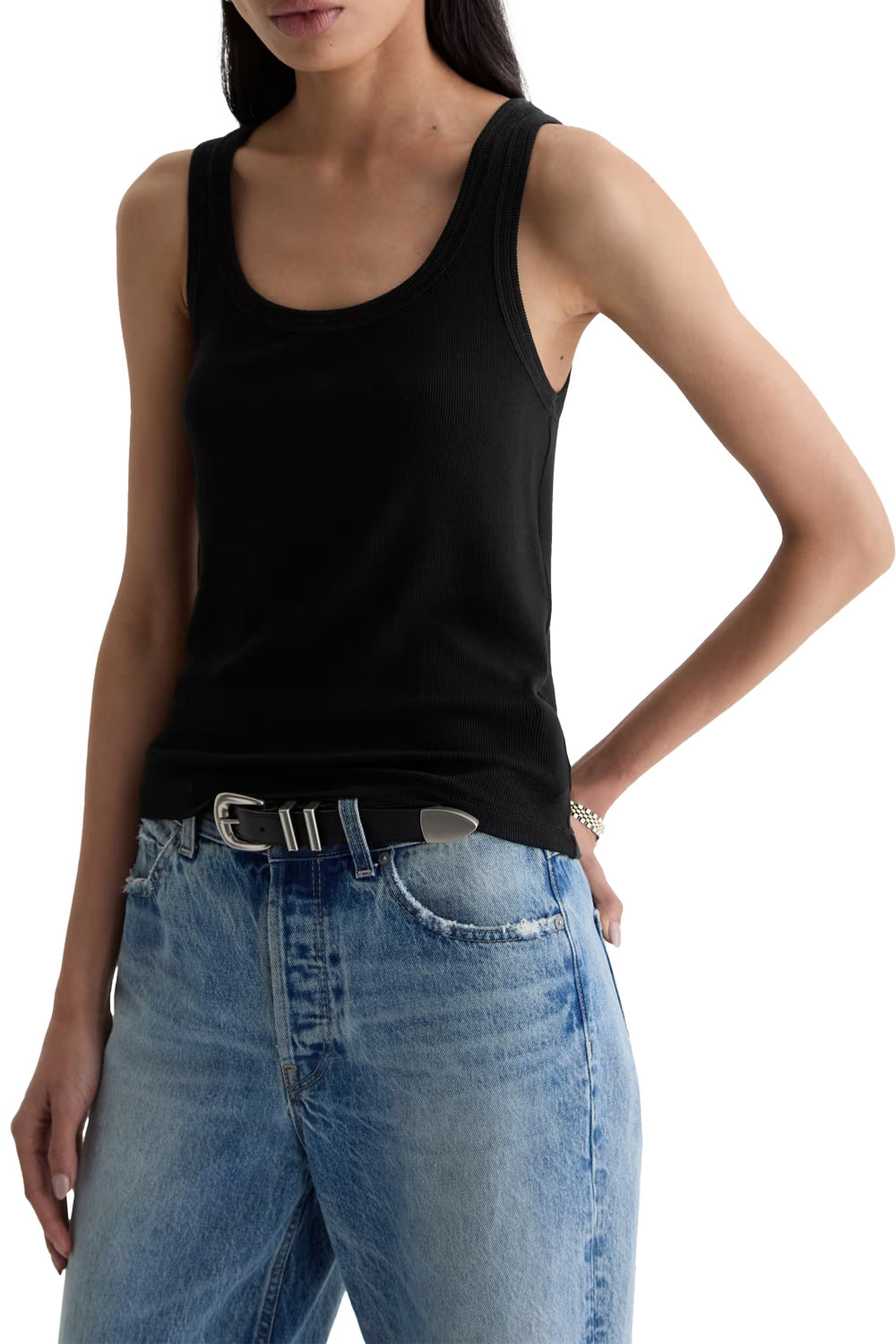 Ashley Tank in Super Black