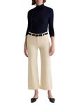 Saige Wide Leg Crop Corduroy in Opal Stone