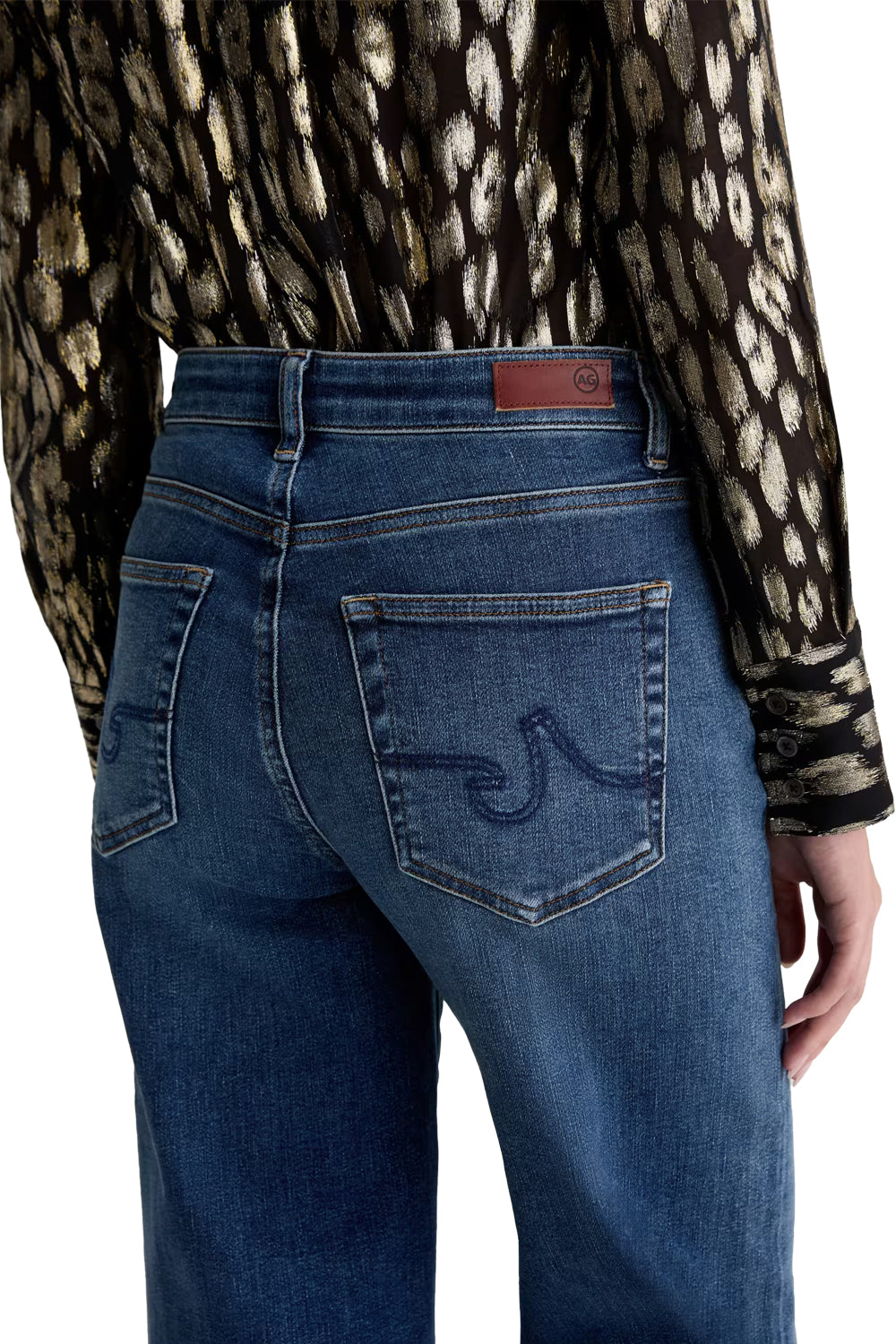 Saige Wide Leg Jean in 14 Years Bluegrass