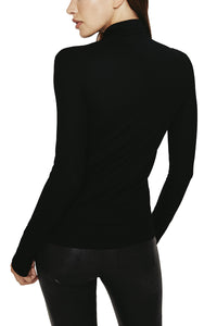 Chels Turtleneck in Super Black