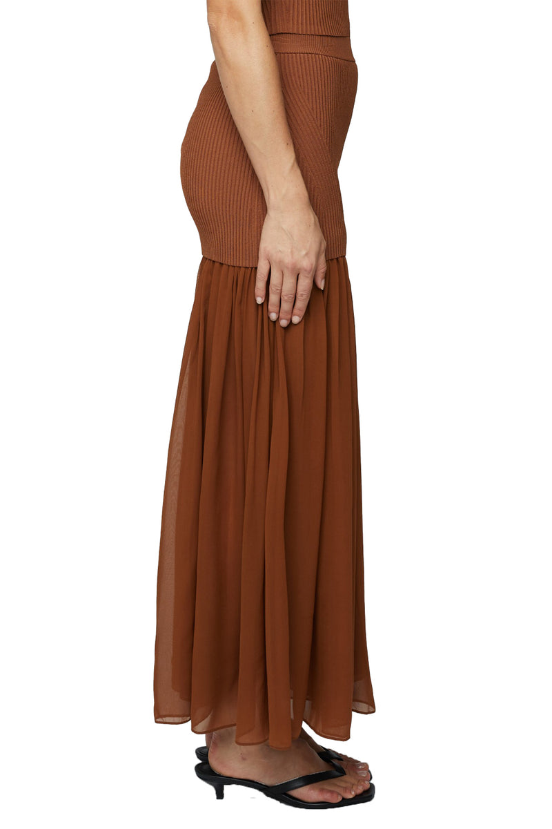 Hayden Skirt in Light Chestnut