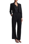 Anderson Cropped Tux Jacket in Black