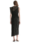 Astrid Lace Midi Dress in Black