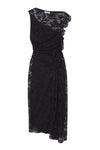 Astrid Lace Midi Dress in Black
