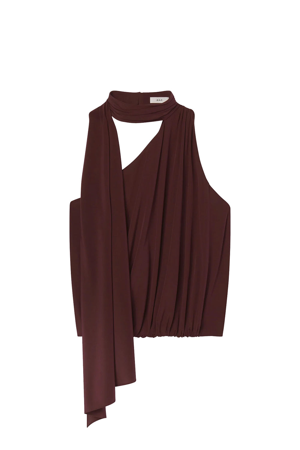 Celeste Silk Top in Coffee