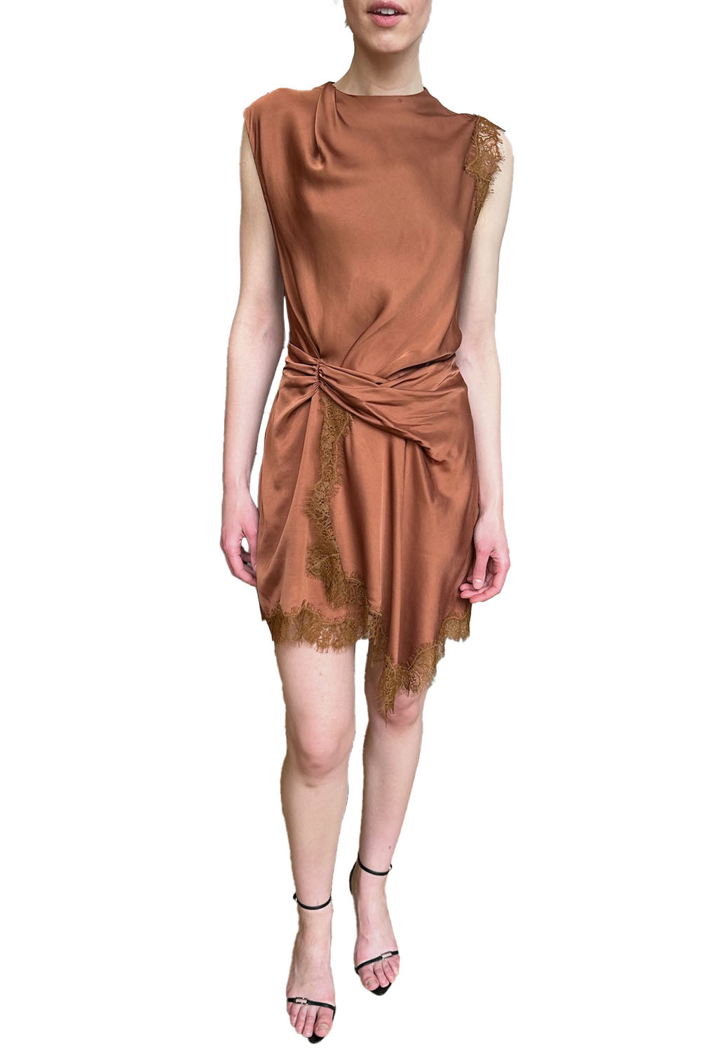 Dion Dress in Chestnut Light Chestnut