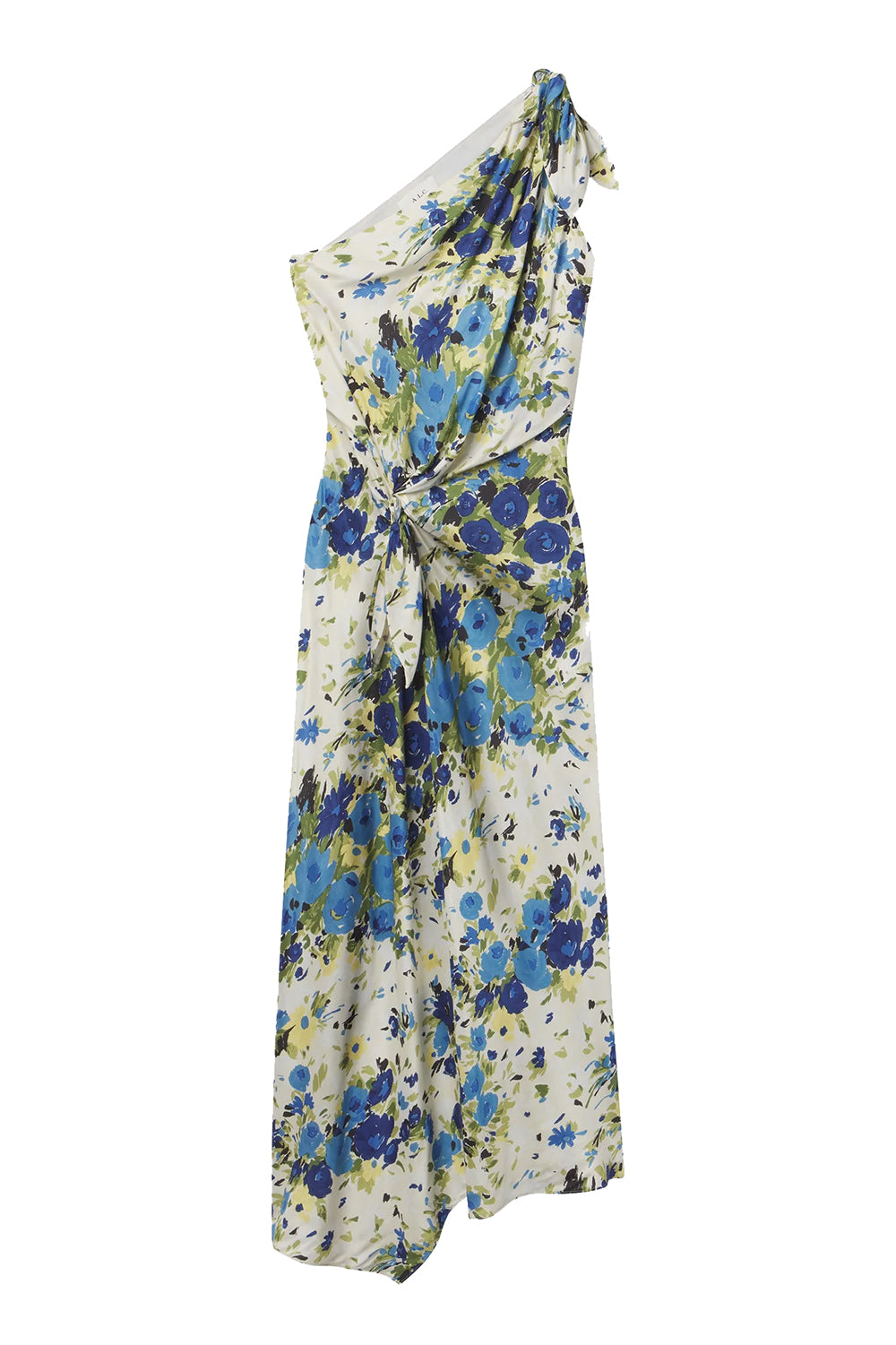 Eliana One Shoulder Midi Dress in Butter Capri Multi